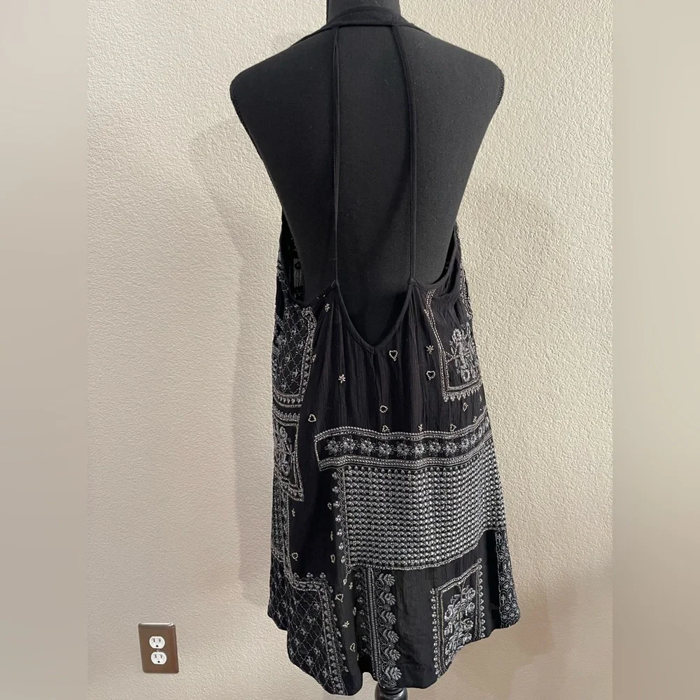 Free people beaded black dress - Picture 2 of 8